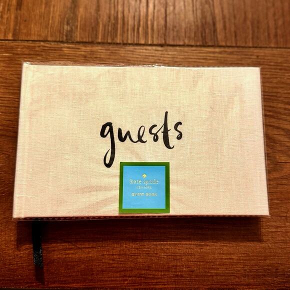 Kate Spade Guest Book Linen Cover Well Wishes - Picture 2 of 7